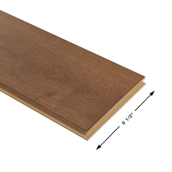 Malibu Wide Plank Salinas Maple 3/8 in. T x 6.5 in. W Click Lock Wire Brushed Engineered Hardwood Flooring (945.6 sq. ft./pallet)