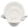 Gibson Home Everyday 12 Piece Round Fine Ceramic Dinnerware Set in ...