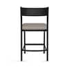 Amisco Madeira 26.75 in. Grey-Beige Counter Stool