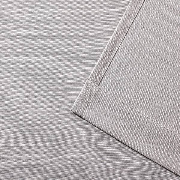 Delano Silver Solid Light Filtering Grommet Top Indoor/Outdoor Curtain, 54 in. W x 84 in. L (Set of 2)