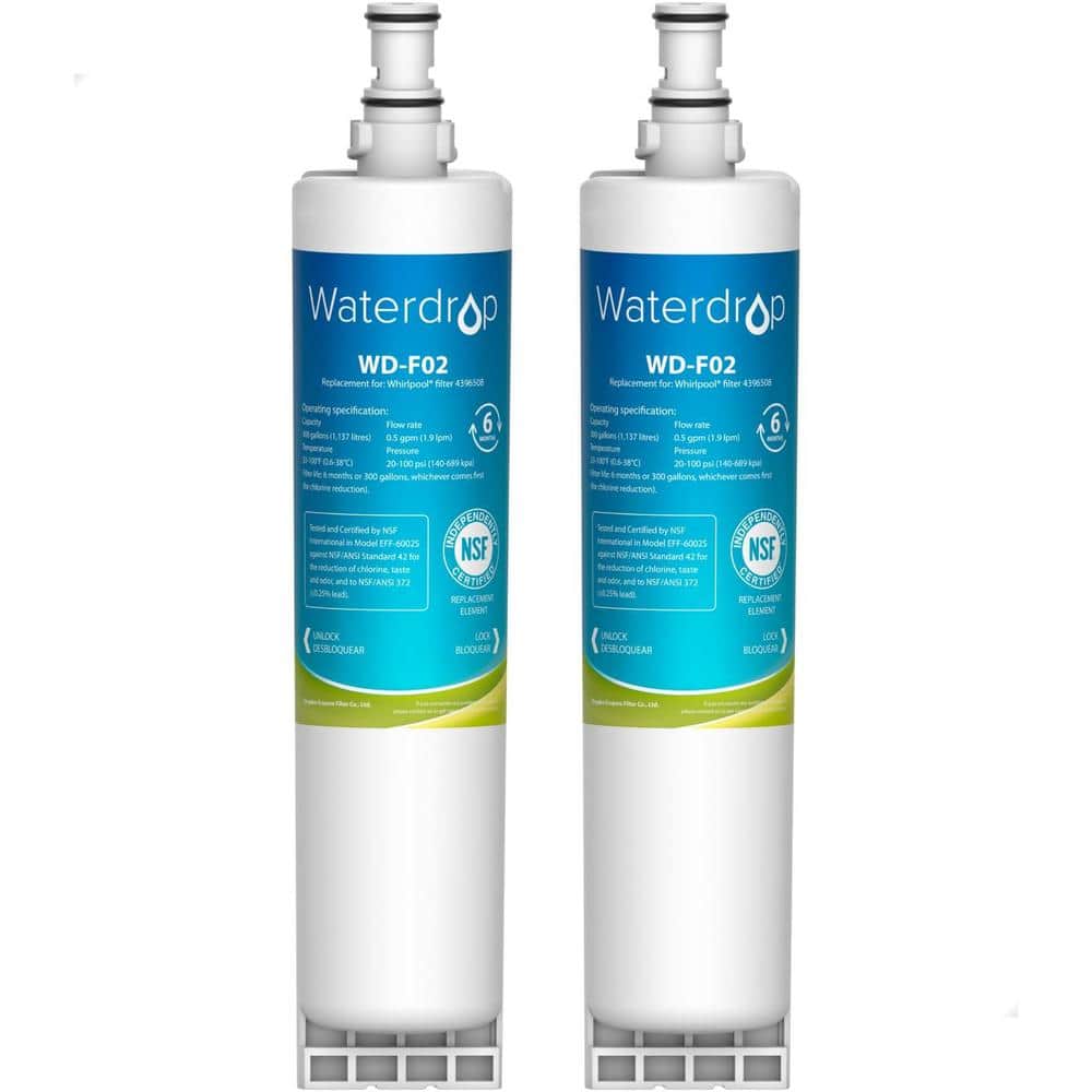 Refrigerator Water Filter for Whirlpool, Everydrop 2-Pack, WDS-4396508-2 price history on PriceWatchPro