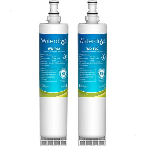 Refrigerator Water Filter for Whirlpool, Everydrop 2-Pack, WDS-4396508-2