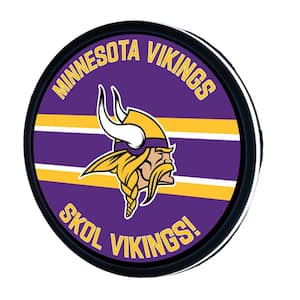 Minnesota Vikings 15 in. Round Plug-in LED Lighted Sign
