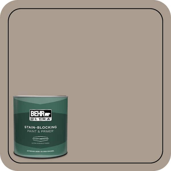 BEHR ULTRA 1 qt. #N210-4 Espresso Martini Extra Durable Semi-Gloss Enamel Interior Paint & Primer