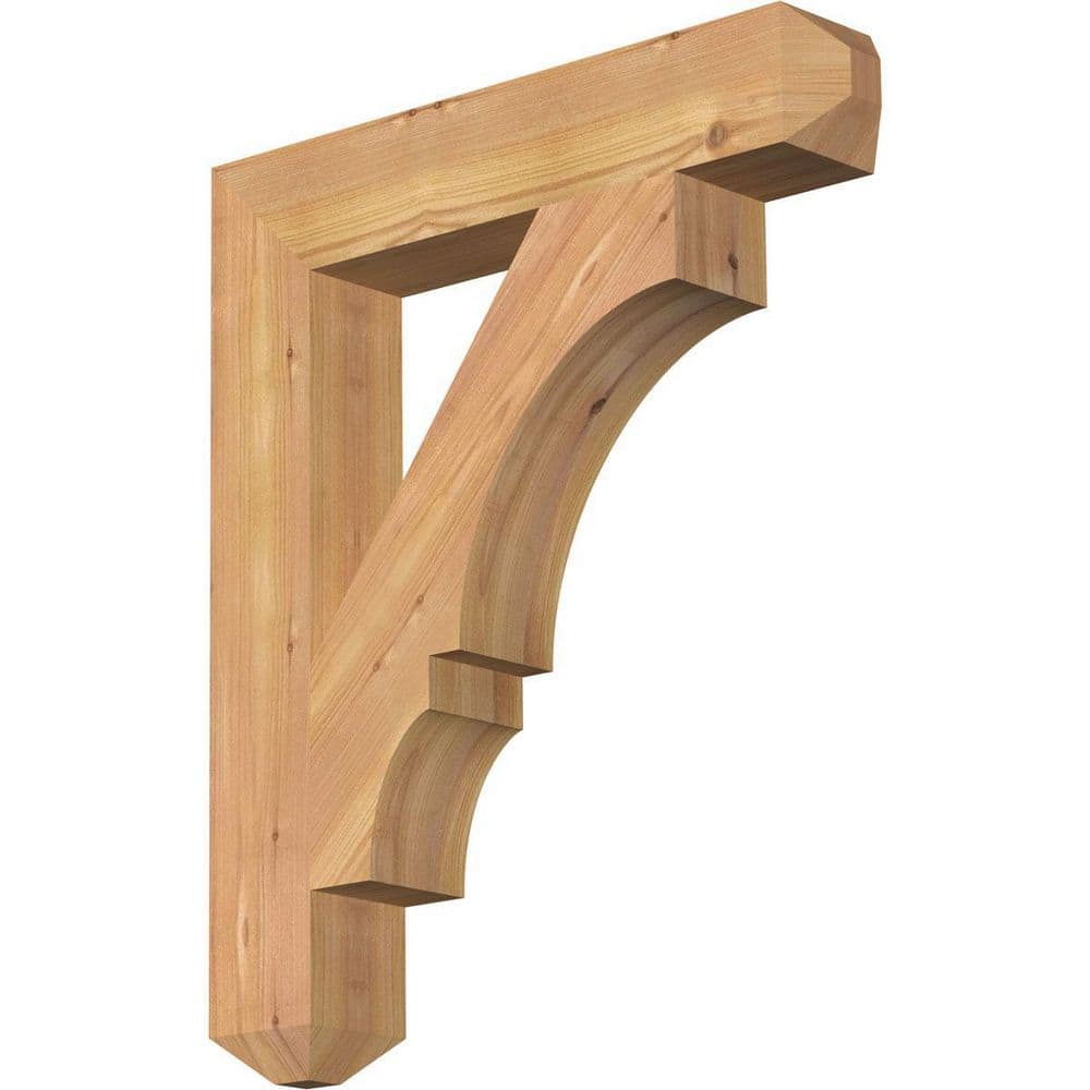 3.5 in. x 24 in. x 20 in. Western Red Cedar Balboa Craftsman Smooth Bracket price history on PriceWatchPro