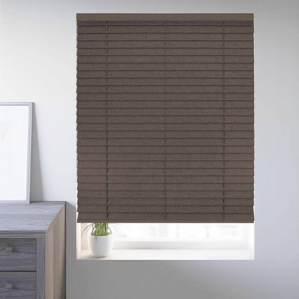 Cordless Bottom-Up Room Darkening Faux Wood Window Blinds with 2 in. Slats, 23.75 in. W X 72 in. L Umber price history on PriceWatchPro