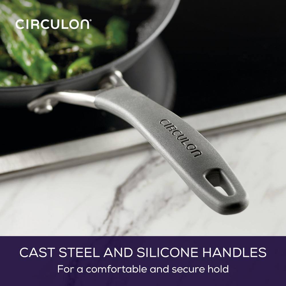 Graphite Aluminum Nonstick Induction Cookware Set, 8-Piece