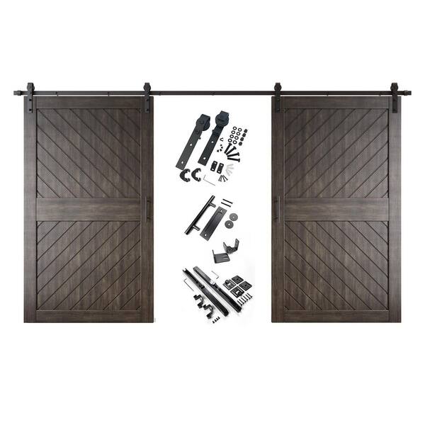 HOMACER XT4 42 in. x 84 in. C-Panel Ebony Slanted Stripe