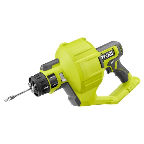 R ibＯ　one RYOBI ONE+ 18V Cordless Drain Auger with 25 ft Cable, LED Light