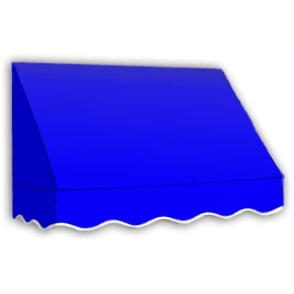 AWNTECH 8.38 ft. Wide San Francisco Window/Entry Fixed Awning (24 in. H x 42 in. D) Bright Blue
