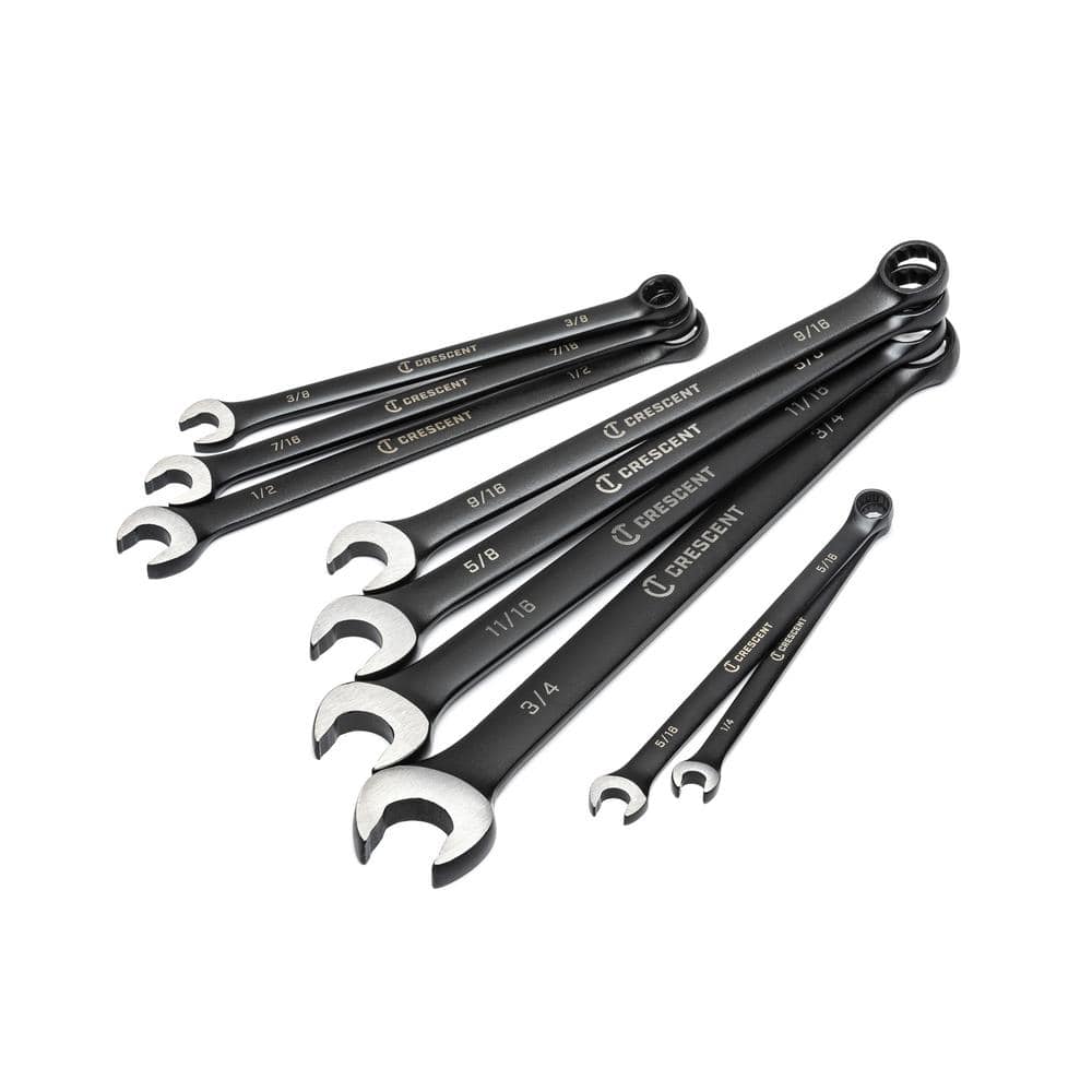 Crescent X10 SAE 12-Point Long Pattern Combination Wrench Set with ...