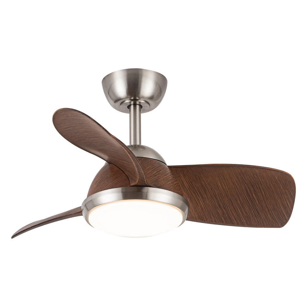 matrix decor 30 in. lntegrated LED Indoor Sand Nickel Ceiling Fan with Remote MDF6336110V The