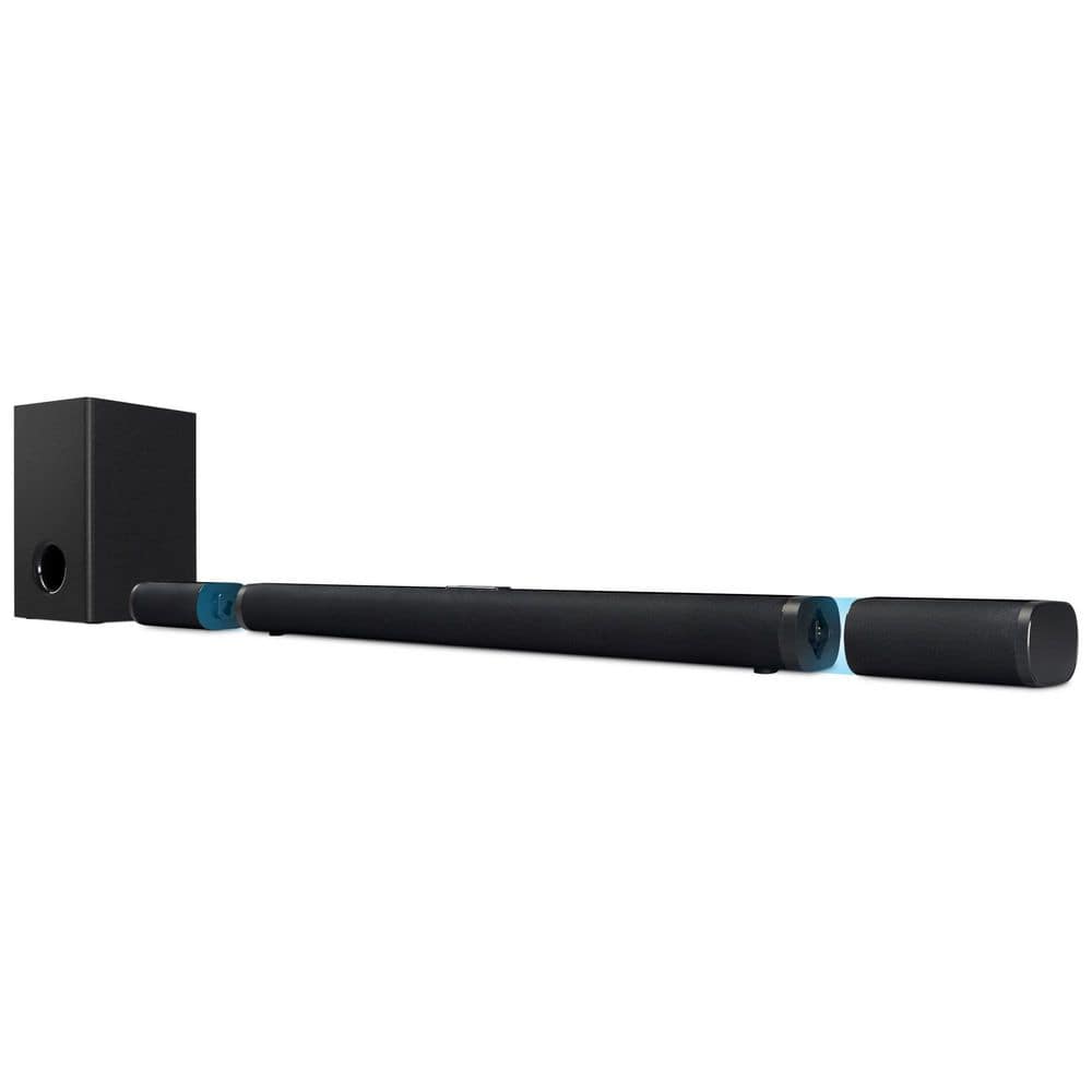 32 or 45-inch, 4.1-Channel Bluetooth Soundbar with Detachable / Attachable Satellite Speakers, Subwoofer, Remote - Thumbnail 2