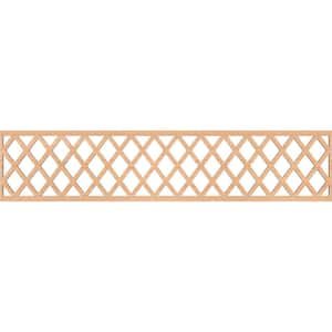 Manchester Fretwork 0.25 in. D x 46.75 in. W x 10 in. L Hickory Wood Panel Moulding