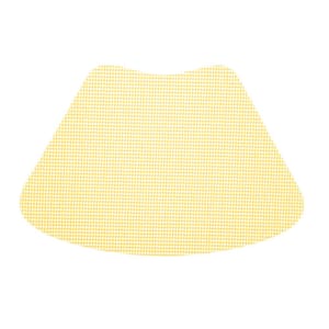 Fishnet 19 in. x 13 in. Lemon PVC Covered Jute Wedge Placemat (Set of 6)