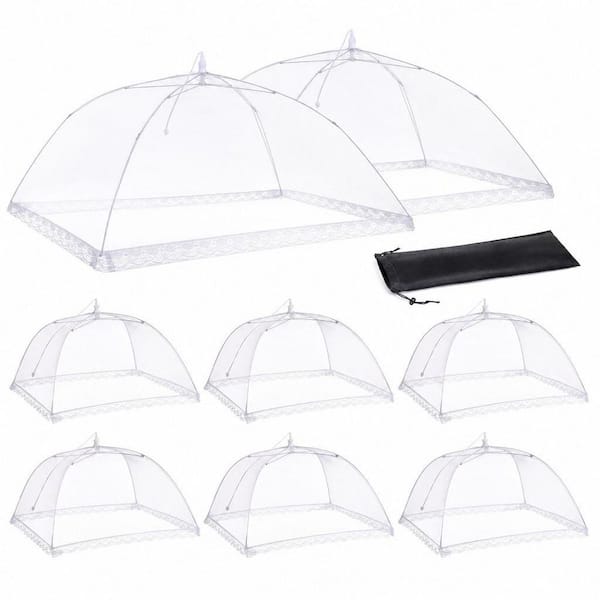 Pop-Up Mesh Food Tents, Collapsible Reusable Bug-Proof Nets for Outdoor Picnics BBQs Camping