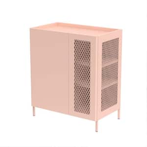 26.78 in. W x 15.75 in. D x 31.5 in. H Bathroom Pink Linen Cabinet
