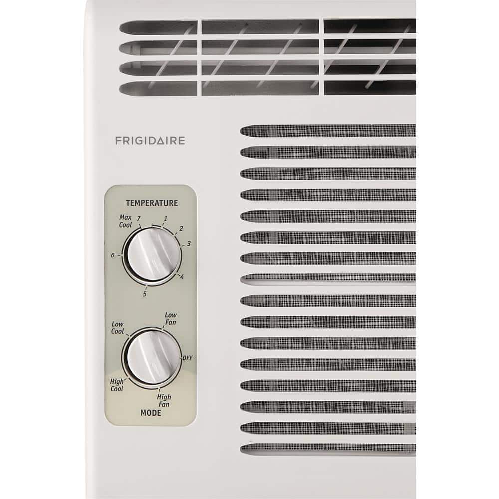 White 5000 BTU Window-Mounted Air Conditioner with Antimicrobial Mesh Filter