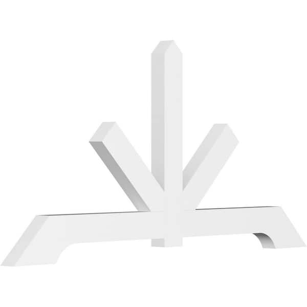 Ekena Millwork Vanguard 96 in. W x 48 in. H x 4 in. D Signature Polyurethane Bracket