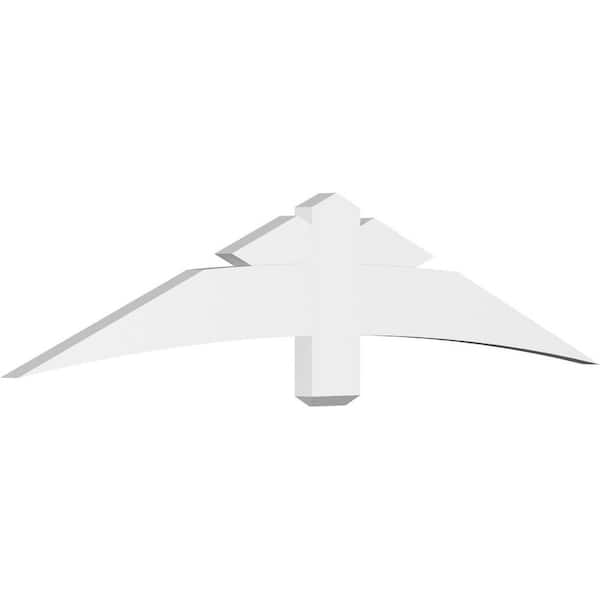 Ekena Millwork Alberta 72 in. W x 15 in. H x 2 in. D Signature Polyurethane Bracket