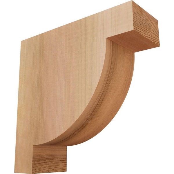 Ekena Millwork 3-1/2 in. x 10 in. x 10 in. Western Red Cedar Alpine Smooth Corbel