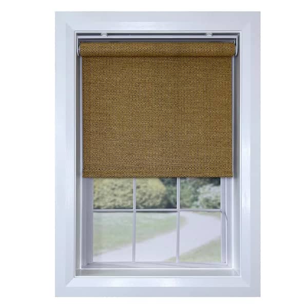Versailles Home Fashions Sand Cordless Light Filtering Paper/Polyester Roller Shade - 40 in. W x 72 in. L