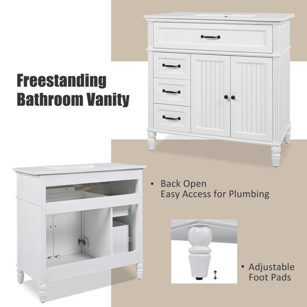 【DEA./ディア】 DELUXE DL LIVING Dorothy 37 in. Single Sink Freestanding