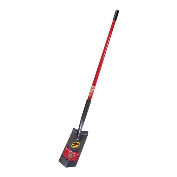 Bully Tools 14-Gauge 6 in. Trench Shovel with Fiberglass Long Handle