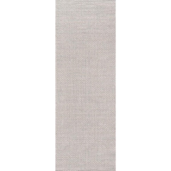 Momeni Como Stone 2 ft. 7 in. X 7 ft. 6 in. Indoor/Outdoor Runner Rug