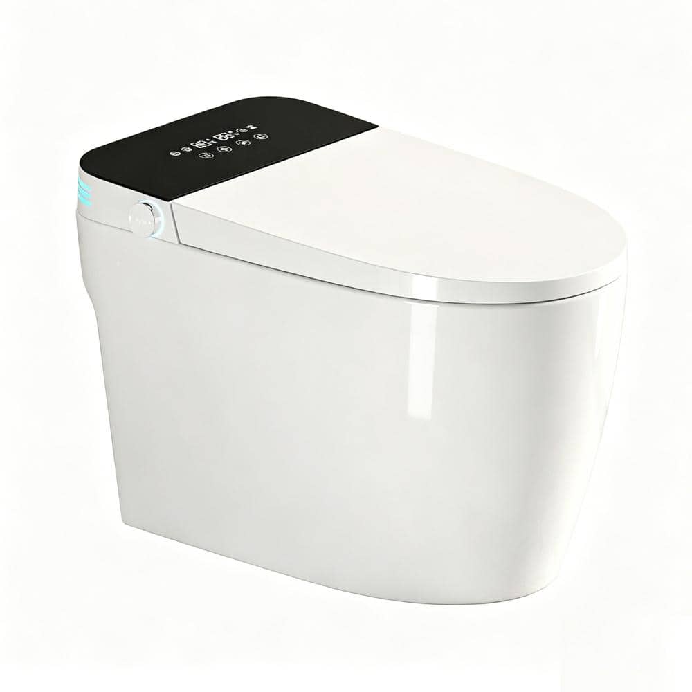 One Piece Smart Toilet with Bidet Built In, Warm Water & Dryer, Auto Open/Close Auto Flushing Intelligent Toilets White price history on PriceWatchPro