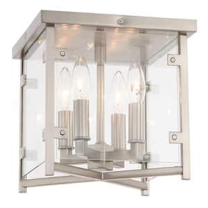 Danbury 4-Light Brushed Nickel Flush Mount