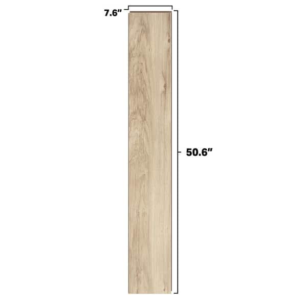 TrafficMaster Lakeshore Pecan Stone 7 mm T x 7.6 in. W Laminate Wood Flooring (24.2 sqft/case)