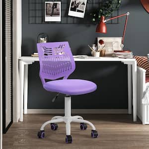 Favors Mesh Swivel Task Chair in Purple with Adjustable Height