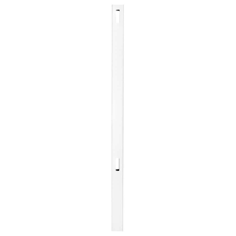 Veranda Pro Series 5 in. x 5 in. x 6 ft. White Vinyl Woodbridge Routed Line Fence Post