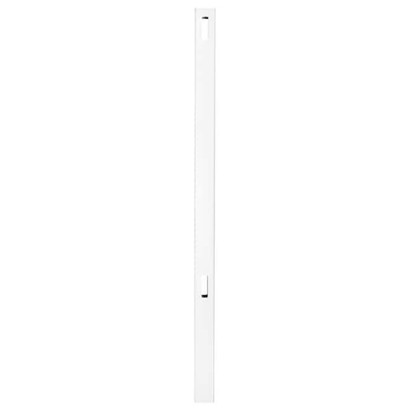 Veranda Pro Series 5 in. x 5 in. x 6 ft. White Vinyl Woodbridge Routed Line Fence Post