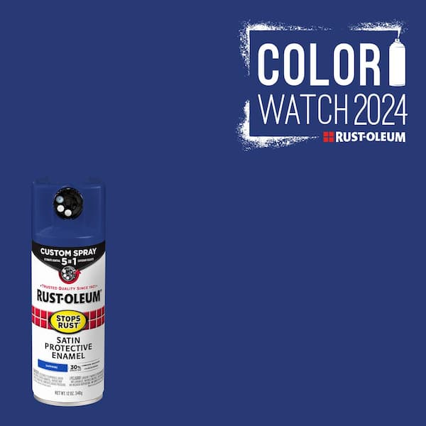 Rust-Oleum Stops Rust 12 oz. Custom Spray 5-in-1 Satin Sapphire Spray Paint
