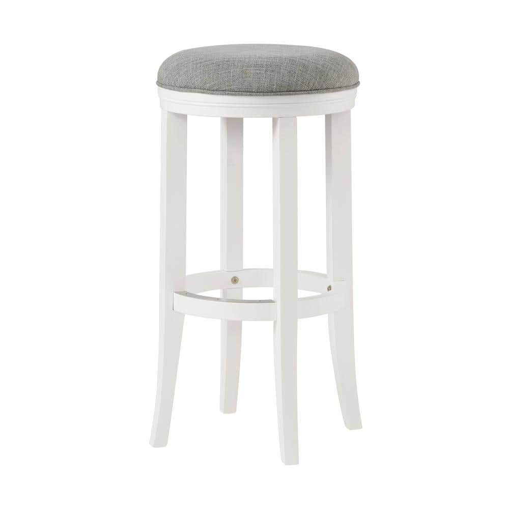 Natick Bar Height Stool White - Alaterre Furniture