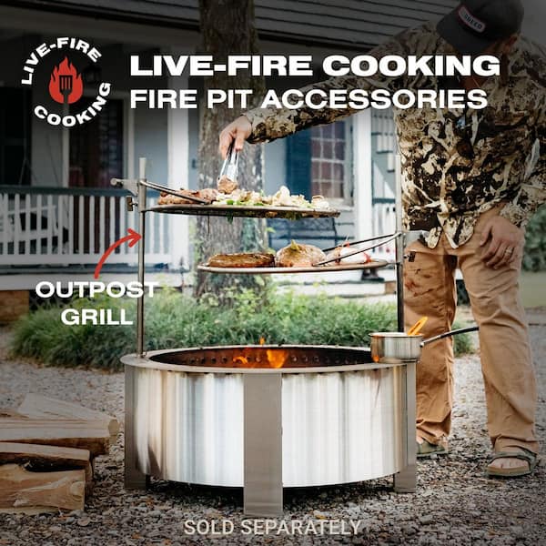 Breeo X Series 30 Smokeless Fire Pit-Heavy-Gauge Steel Material