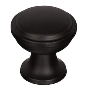 Westerly 1-3/16 in. (30mm) Modern Black Bronze Round Cabinet Knob