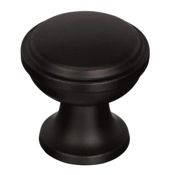 Amerock Westerly 1-3/16 in. (30mm) Modern Black Bronze Round Cabinet Knob