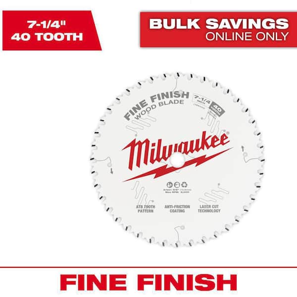 7-1/4 in. x 40-Tooth Fine Finish Circular Saw Blade