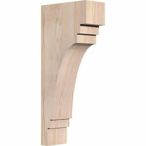 5-1/2 in. x 12 in. x 28 in. Douglas Fir Pescadero Smooth Corbel