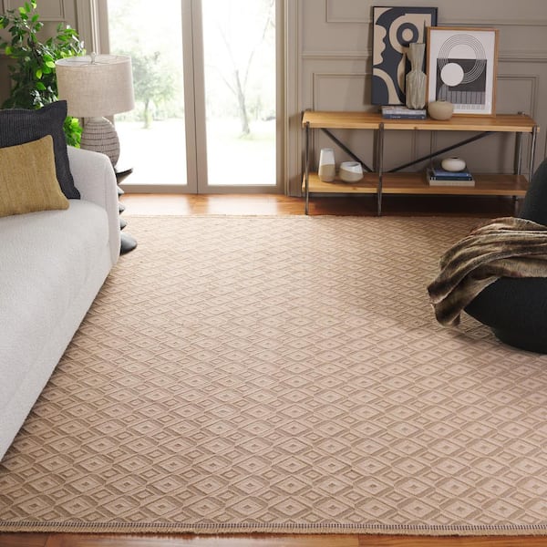 Aspect Natural/Ivory 9 ft. x 12 ft. Concentric Diamond Area Rug