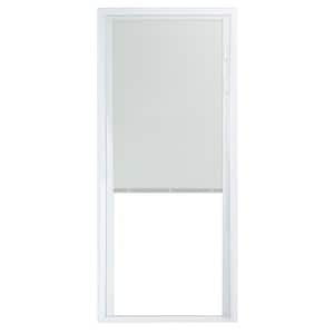72 in. x 80 in. 50 Series White Vinyl Sliding Patio Door Right-Hand Fixed Panel with Blinds