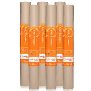 Grip Premium 18 in. x 4 ft. Solid Taupe Shelf and Drawer Liner (6 Rolls)