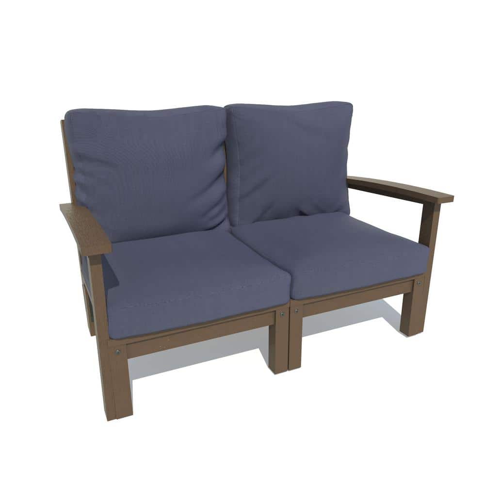 Highwood Bespoke 1Piece Plastic Outdoor Deep Seating Loveseat with