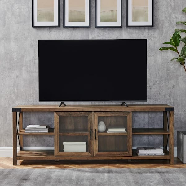 BARN FARMHOUSE TV STAND Furniture Barnwood Up To 64 Inch TV 