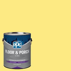 1 gal. PPG1212-5 Citrus Punch Satin Interior/Exterior Floor and Porch Paint