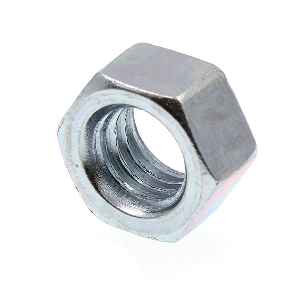 Prime-Line 3/8 in.-16 A563 Grade A Zinc Plated Steel Finished Hex Nuts (100-Pack)