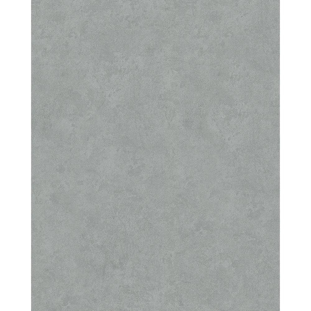 Urban Concrete Texture Grey Matte Finish Vinyl on Non-Woven Non-Pasted Wall